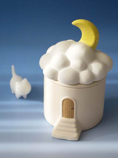 Handmade Ceramic Aesthetic Pet Memorial Urn — Cloud House Design